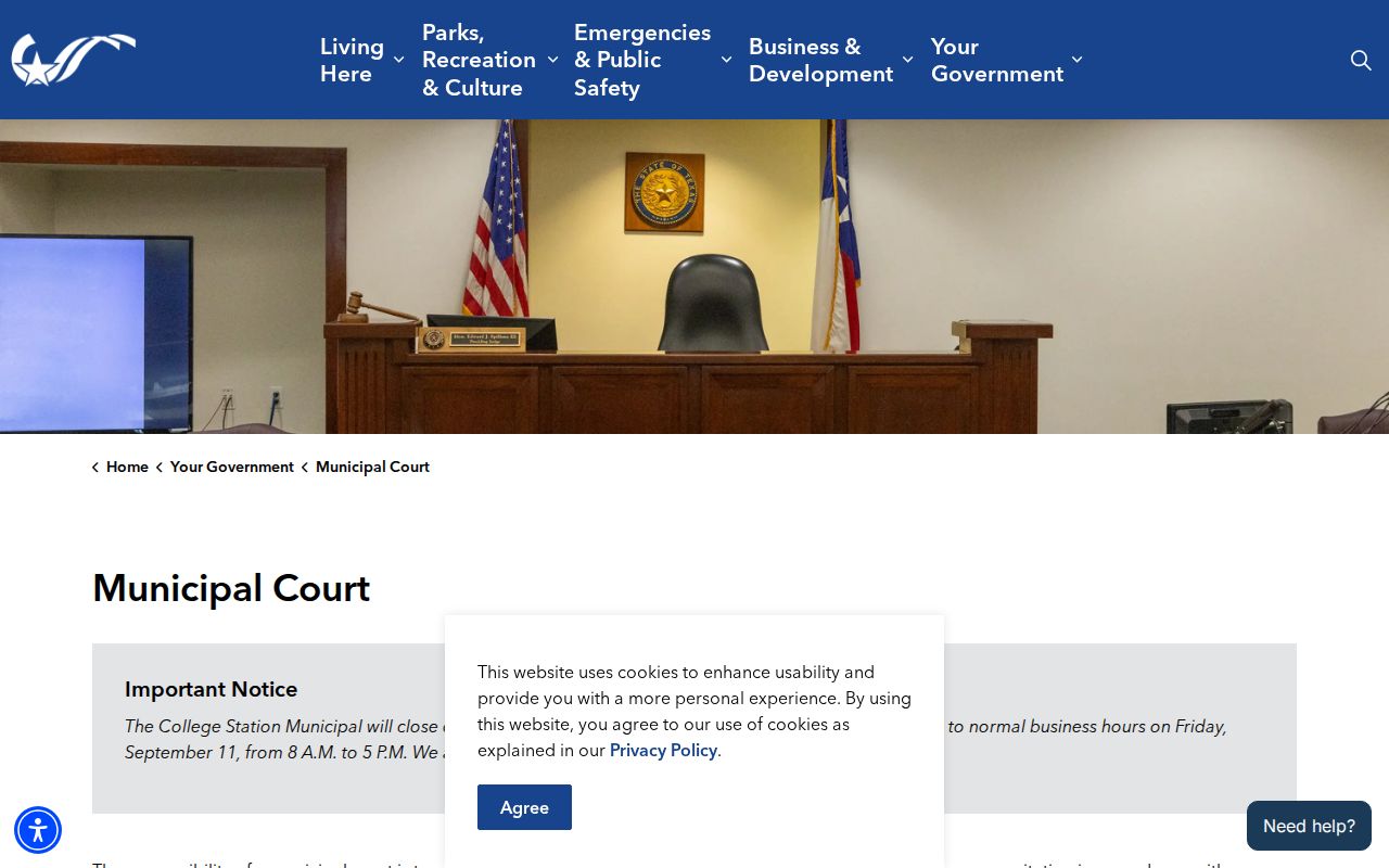 College Station warrant records contact information for the Municipal Court